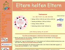 Tablet Screenshot of eltern-helfen-eltern.org